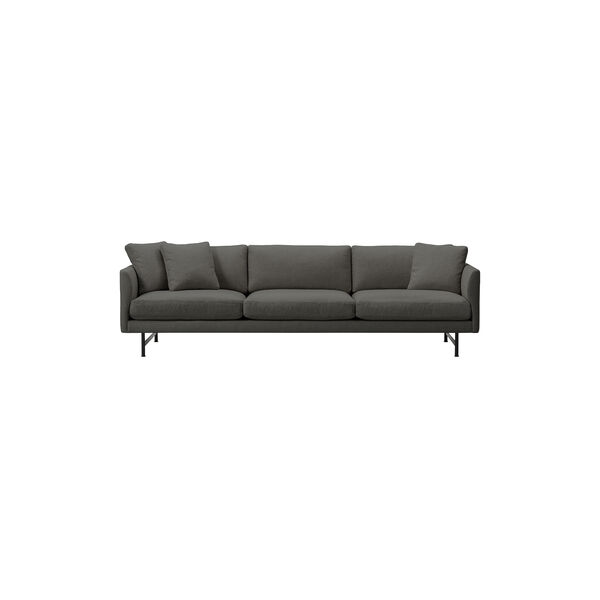 5623 Calmo 80 3-seater Sofa, dark grey/black, Fredericia Furniture