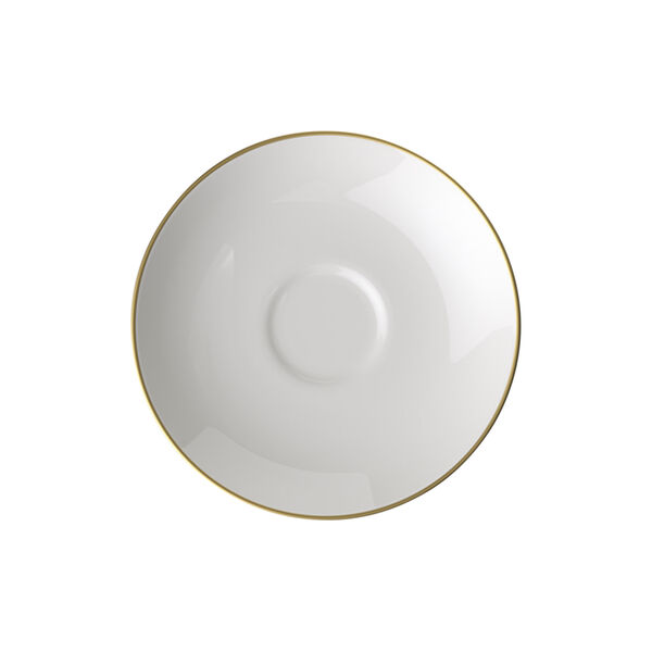 Anmut Gold Saucer Tea Cup, white/gold, Villeroy & Boch