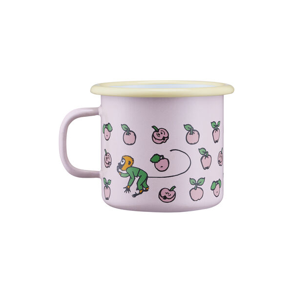 Pippi enamel mug fruits, pink, Muurla