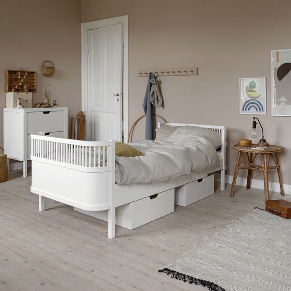 Sebra Bed Junior & Grow, classic white Sebra Bed Junior & Grow, classic white, Sebra