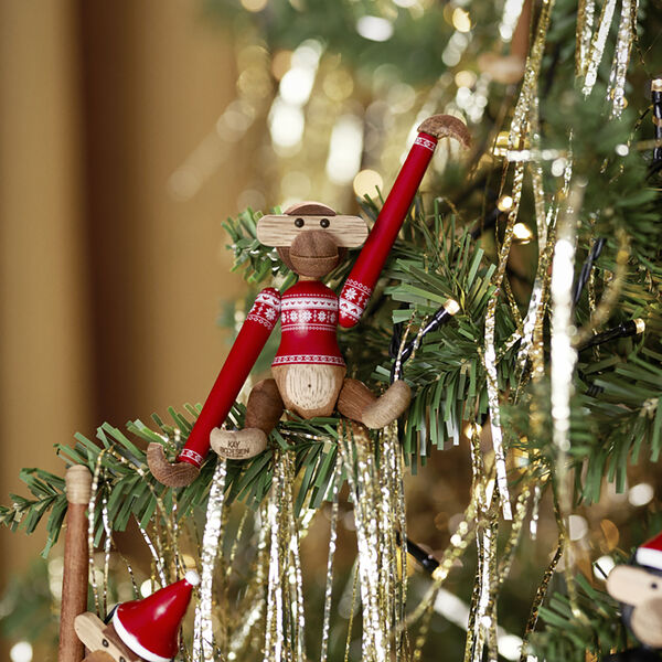 Monkey Christmas Jumper 2024 mini teak/limba, Kay Bojesen Denmark