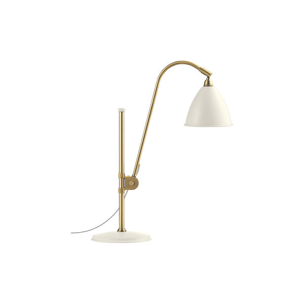 Bestlite BL1 Table Lamp, soft white semi matt/brass, GUBI
