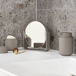 Table Mirror with 5x magnification ume, taupe, Zone Denmark