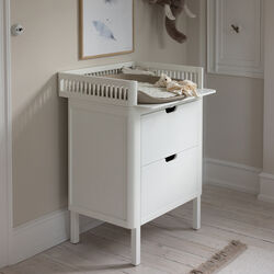 Sebra Changing Unit with Drawers, classic white, Sebra