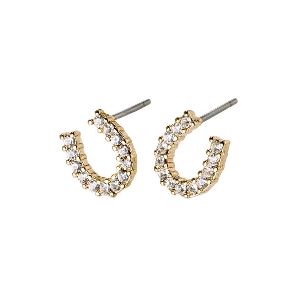 LEANNA Good Luck Crystal Earrings, gold plated, Pilgrim