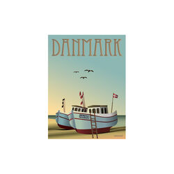DANMARK fiskebådene plakat, ViSSEVASSE