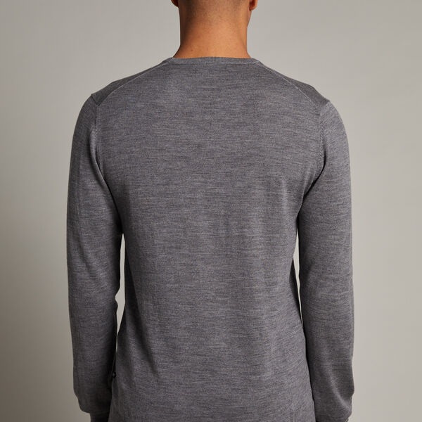 Margrate Pullover, med.grey melange, Matinique