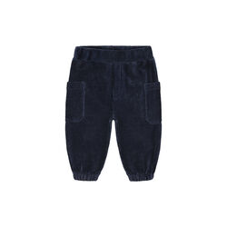 Hcgus Ribbed Velour Jogging Trousers, more navy, Hust & Claire
