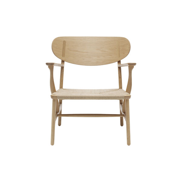 CH22 Lounge Chair, white oiled oak/natural CH22 Lounge Chair, white oiled oak/natural, Carl Hansen & Søn
