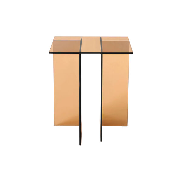 Anouk Glass Side Table, brown transparent Anouk Glass Side Table, brown transparent, Westwing Collection