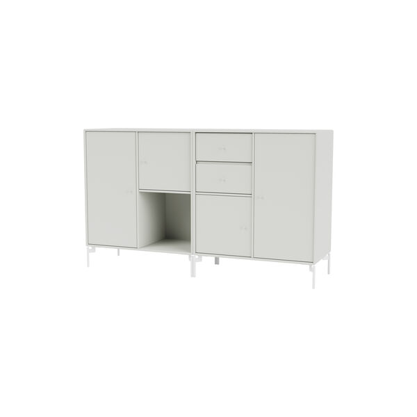 COUPLE Sideboard with Chrome Legs, 09 nordic COUPLE Sideboard with Chrome Legs, 09 nordic, Montana Furniture