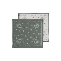 Christmas Morning Story | Damask napkins 2 pcs. | 45x45 | White/green, Wik & Wals&oslash;e