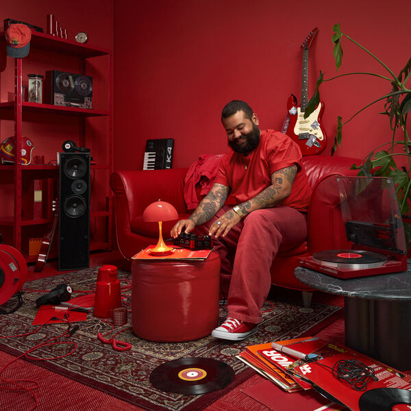 Panthella 160 Portable Table Lamp, opaque coral, Louis Poulsen