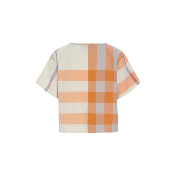 Frankie Shirt, orange checked, HUNK&Oslash;N