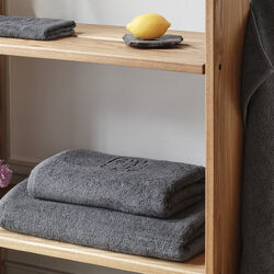DAMASK TERRY Towel, slate, Georg Jensen Damask