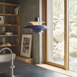 PH 5 Monochrome Pendant, monochrome dusty indigo, Louis Poulsen
