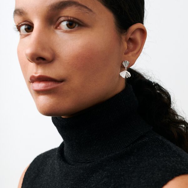 Autumn Leaf Earrings, sterling silver Autumn Leaf Earrings, sterling silver, Pernille Corydon Jewellery