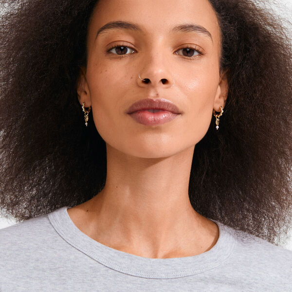 SLOAN earrings, gold plated, Pilgrim