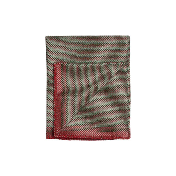 UNA Throw, green/red, R&oslash;ros Tweed