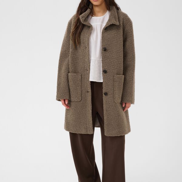 FerddySZ Wool Coat Outerwear, walnut, Saint Tropez