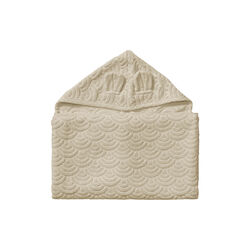 Hooded Junior Towel with Ears, almond, Cam Cam Copenhagen