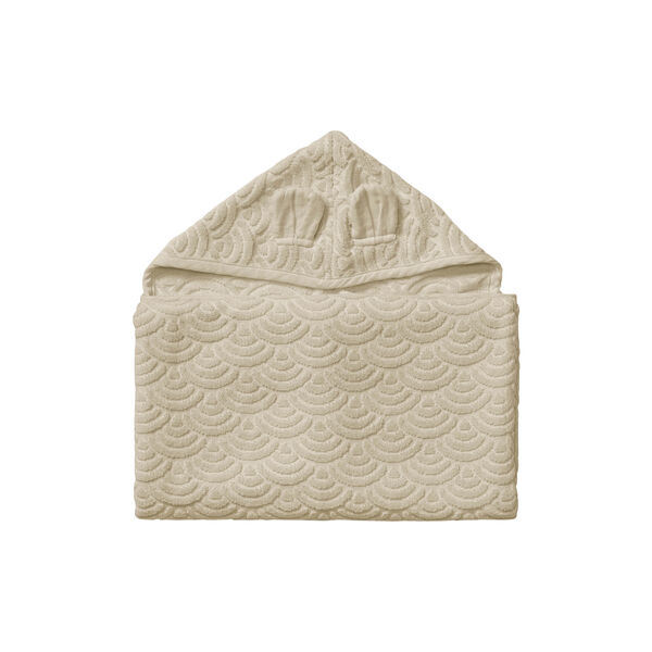 Hooded Junior Towel with Ears, almond, Cam Cam Copenhagen