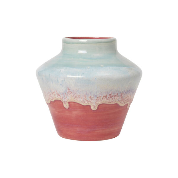 Poppery Vase, mint/pink, Kähler