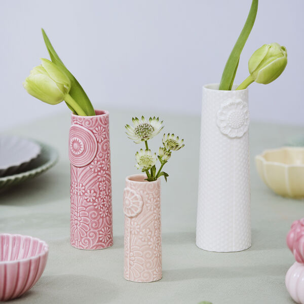 Pipanella Flock Vase Set, pink bouquet, Dottir Nordic Design