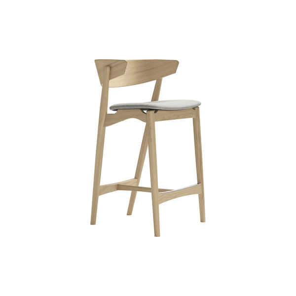 Sibast No 7 Bar Chair, soap treated oak/light grey, Sibast Furniture