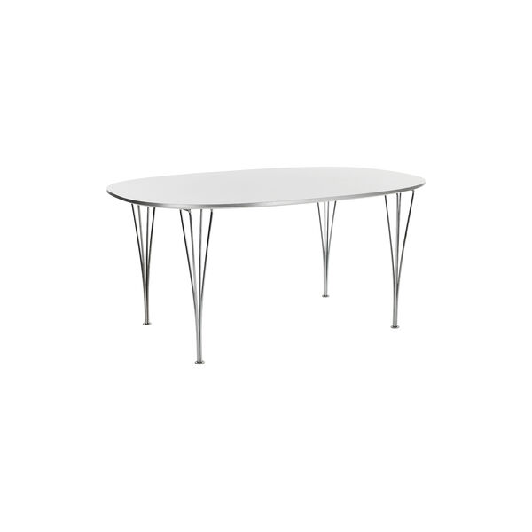 FH B616 Super-Elliptical Dining Table, white FH B616 Super-Elliptical Dining Table, white, Fritz Hansen