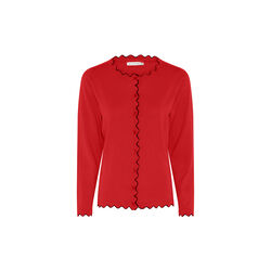 Basic Viscose knit with Edge,  red, Micha