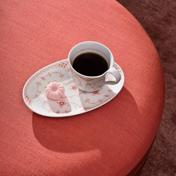 Coral Fluted Half Lace High Handle Cup 33 cl Coral Fluted Half Lace High Handle Cup 33 cl, Royal Copenhagen