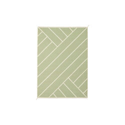 Rug VK-2, olive/white, NORDICMODERN