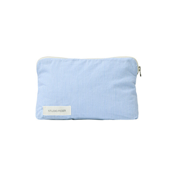 Celia Mini Toiletry Bag, milk stripe, Studio Feder