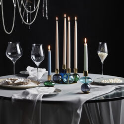 Bubble Candle holder, green, Holmegaard