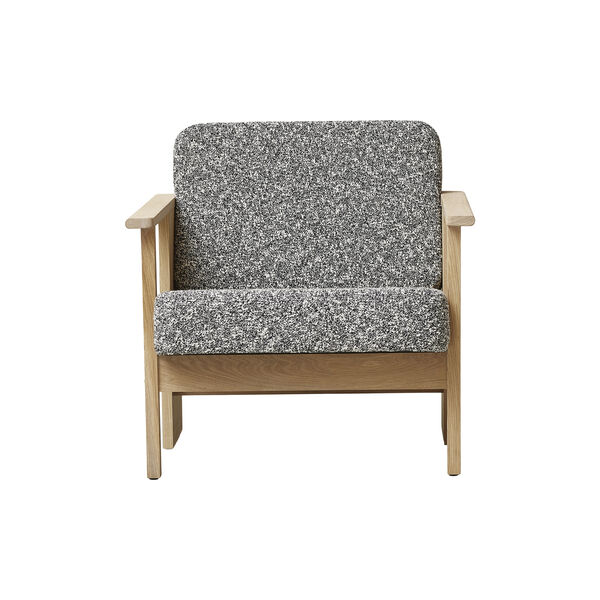 Block Lounge Chair, white oak/zero, Form & Refine