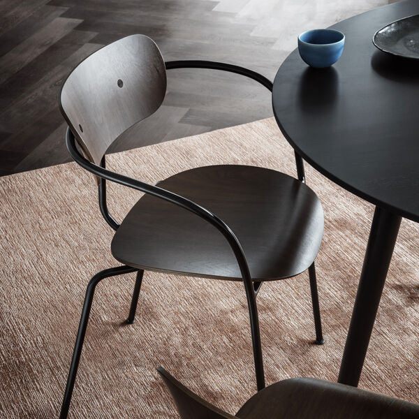 Pavilion AV1 Chair, walnut/black, &Tradition