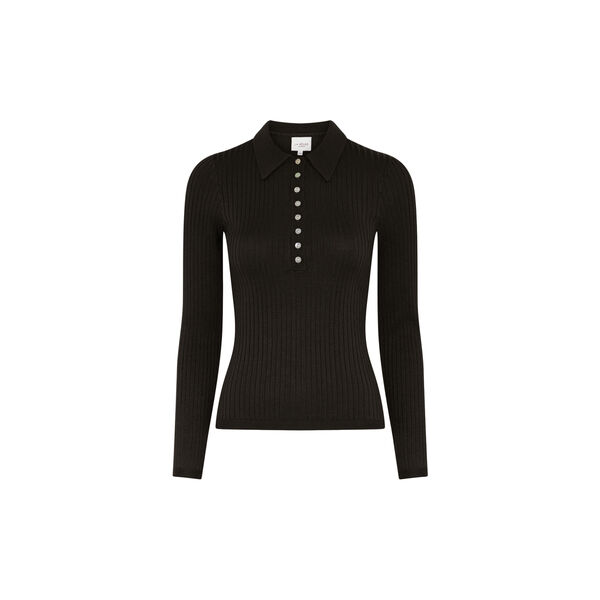 Sailor Poloshirt, dark brown, LA RŌUGE