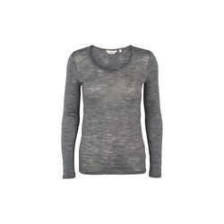 Rinja LS Tee, grey mel., Basic Apparel