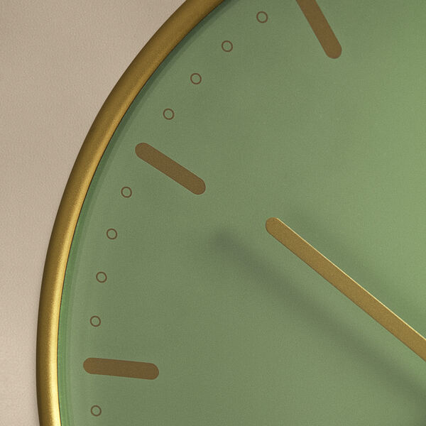 City Hall Wall clock Large, green, Arne Jacobsen Clocks