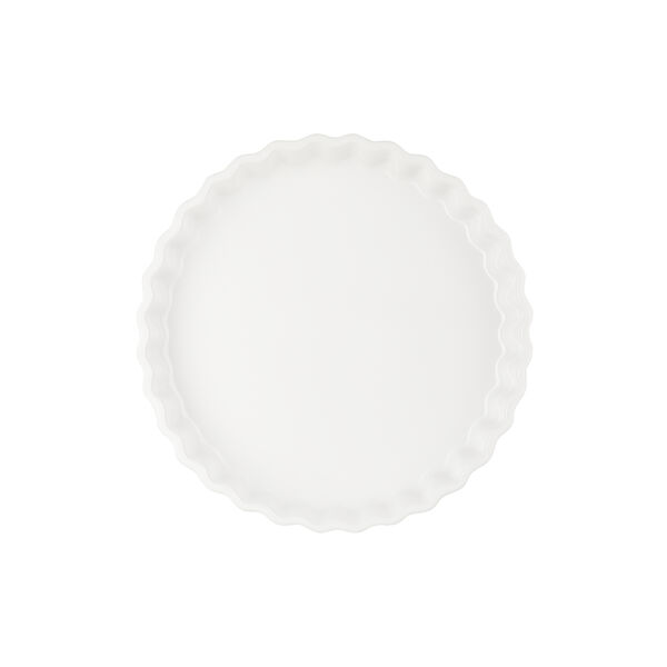 Heritage Fluted Flan Dish, white, Le Creuset