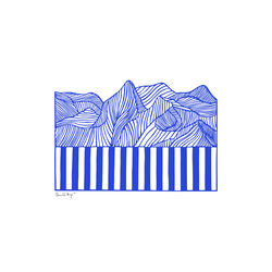 Papercut 04, blue, Peléton