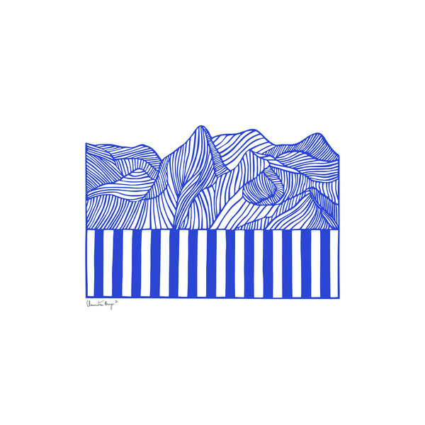 Papercut 04, blue, Peléton