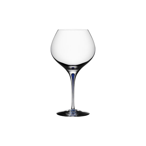 Intermezzo Blue Bouquet Wine Glass, Orrefors