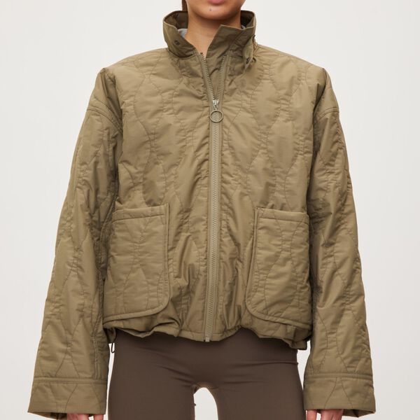 Quilted Jacket Field, dust green, Rethinkit