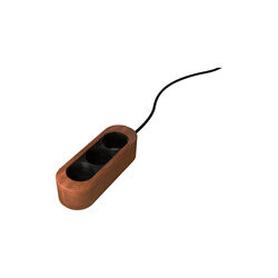 Socket, oiled walnut/ black, KRISTIAN JUUL