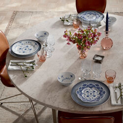 Blue Fluted Half Lace Plate Ø 22 cm, Royal Copenhagen