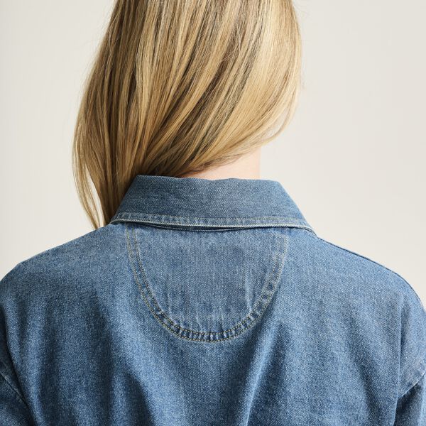 Hayato long jacket, blue denim, BITTE KAI RAND