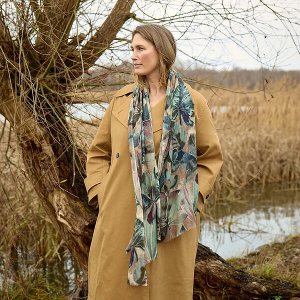 NATURE scarf, green, Bella Ballou
