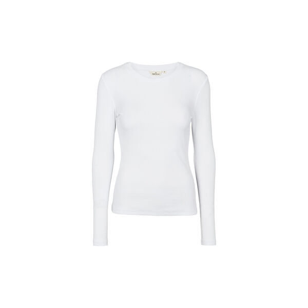 Ludmilla LS Tee, bright white Ludmilla LS Tee, bright white, Basic Apparel